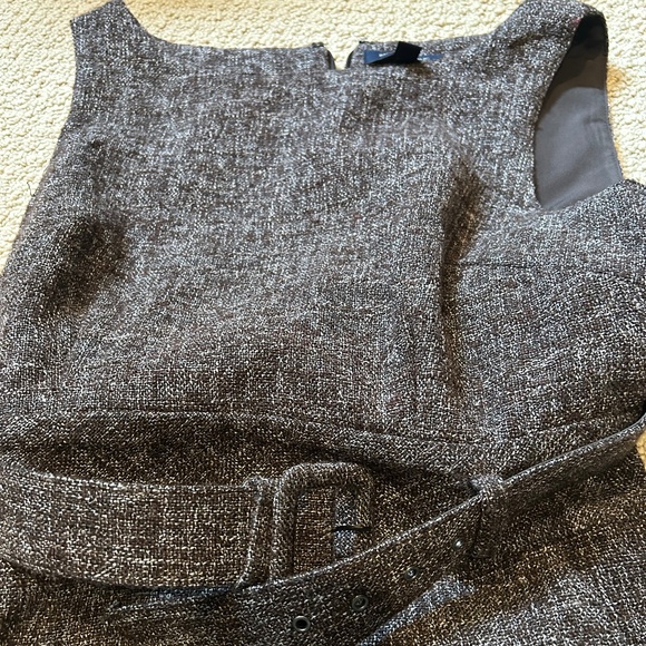 NWOT Banana Republic Factory Brown Tweed Sheath Dress - Picture 4 of 7